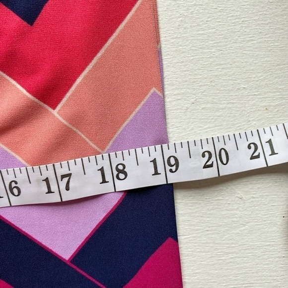 Trina Turk Colorful Geometric Pattern Sleeveless High Neck Craving Midi Dress - Picture 10 of 16